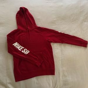 Nike SB Hoodie Sweatshirt Red Size M